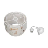 GloboStar® BALLOON 204-0004 Παιδικό Κρεμαστό Φωτιστικό Φιγούρα Μονόφωτο 1 x E27 IP20 Πολύχρωμο Ύφασμα - Μ30 x Π30 x Υ24cm