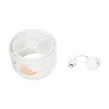 GloboStar® MOON 204-0011 Παιδικό Κρεμαστό Φωτιστικό Φιγούρα Μονόφωτο 1 x E27 IP20 Πολύχρωμο Ύφασμα - Μ30 x Π30 x Υ24cm