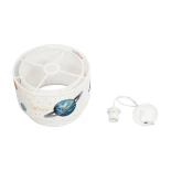 GloboStar® SATURN 204-0012 Παιδικό Κρεμαστό Φωτιστικό Φιγούρα Μονόφωτο 1 x E27 IP20 Πολύχρωμο Ύφασμα - Μ30 x Π30 x Υ24cm