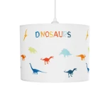 GloboStar® DINO 204-0014 Παιδικό Κρεμαστό Φωτιστικό Φιγούρα Μονόφωτο 1 x E27 IP20 Πολύχρωμο Ύφασμα - Μ28 x Π28 x Υ24cm