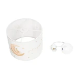 GloboStar® MOON 204-0019 Παιδικό Κρεμαστό Φωτιστικό Φιγούρα Μονόφωτο 1 x E27 IP20 Πολύχρωμο Ύφασμα - Μ28 x Π28 x Υ24cm