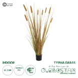 GloboStar® Artificial Garden TYPHA GRASS 21483 Τεχνητό Διακοσμητικό Φυτό Γρασίδι της Τύφας Μ70 x Π40 x Υ150cm