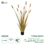 GloboStar® Artificial Garden TYPHA GRASS 21484 Τεχνητό Διακοσμητικό Φυτό Γρασίδι της Τύφας Μ100 x Π35 x Υ180cm