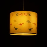 GloboStar® DINO 204-0014 Παιδικό Κρεμαστό Φωτιστικό Φιγούρα Μονόφωτο 1 x E27 IP20 Πολύχρωμο Ύφασμα - Μ28 x Π28 x Υ24cm