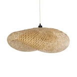 GLOBOSTAR® MEXICO 00720 Boho Κρεμαστό Φωτιστικό Οροφής με Ντουί 1 x E27 AC 220-240V IP20 - Μπεζ - Μ85 x Π55 x Υ36cm