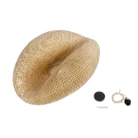 GLOBOSTAR® MEXICO 00721 Boho Κρεμαστό Φωτιστικό Οροφής με Ντουί 1 x E27 AC 220-240V IP20 - Μπεζ - Μ100 x Π80 x Υ35cm