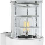 GLOBOSTAR® NEWI 01418 Μοντέρνο Φωτιστικό Τοίχου - Απλίκα με Ντουί 1 x E27 AC 220-240V IP20 - Λευκό - Μ11 x Π17 x Υ25cm