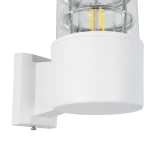 GLOBOSTAR® NEWI 01418 Μοντέρνο Φωτιστικό Τοίχου - Απλίκα με Ντουί 1 x E27 AC 220-240V IP20 - Λευκό - Μ11 x Π17 x Υ25cm