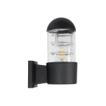 GLOBOSTAR® NEWI 01419 Μοντέρνο Φωτιστικό Τοίχου - Απλίκα με Ντουί 1 x E27 AC 220-240V IP20 - Μαύρο - Μ11 x Π17 x Υ25cm