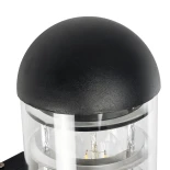 GLOBOSTAR® NEWI 01419 Μοντέρνο Φωτιστικό Τοίχου - Απλίκα με Ντουί 1 x E27 AC 220-240V IP20 - Μαύρο - Μ11 x Π17 x Υ25cm