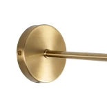 GloboStar® MADISON 01427 Μοντέρνο Επιτοίχιο Φωτιστικό Απλίκα Μονόφωτο 1 x E27 IP20 Χρυσό Μέταλλο με Μελί Γυαλί - Φ15 x Υ54cm