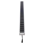 GLOBOSTAR® WASHER-MOZA 05114 Μπάρα Φωτισμού Wall Washer LED 48W 4800lm 10-30° DC 24V Αδιάβροχο IP66 RGB Dimmable - Γκρι Ανθρακί - Μ100 x Π6.5 x Υ6.6cm - 3 Χρόνια Εγγύηση