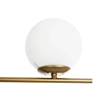GLOBOSTAR® GLOBUS 201-0119 Μοντέρνο Φωτιστικό Οροφής με Ντουί 2 x E27 AC 220-240V IP20 - Χρυσό & Λευκό - Μ65 x Π15 x Υ60cm
