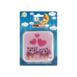 GloboStar® KIDDO 202-0002 Παιδικό Φωτιστικό Νυκτός LED 1W 95lm 120° AC220-240V IP20 Ψυχρό Λευκό 6000K- Μ5.5 x Π5.5 x Υ8cm - 2 Χρόνια Εγγύηση