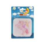 GloboStar® KIDDO 202-0005 Παιδικό Φωτιστικό Νυκτός LED 1W 95lm 120° AC220-240V IP20 Ψυχρό Λευκό 6000K - Μ5.5 x Π5.5 x Υ8cm - 2 Χρόνια Εγγύηση