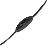 GloboStar® SHAPE 202-0058 Μοντέρνο Eπιτραπέζιο Φωτιστικό Πορτατίφ Μονόφωτο 1 x E27 IP20 Χρυσό Μέταλλο με Λευκό Ύφασμα - Μ16 x Π16 x Υ30cm