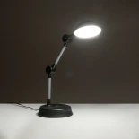GloboStar® MICHEL 202-0061 Επιτραπέζιο Φωτιστικό Πορτατίφ LED 6W 540lm 120° AC220-240V IP20 Ψυχρό Λευκό 6000K Μαύρο Πλαστικό - Μ20 x Π14.5 x Υ33cm - 2 Χρόνια Εγγύηση