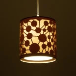 GloboStar® PETAL 203-0066 Μοντέρνο Κρεμαστό Φωτιστικό Καπέλο Μονόφωτο 1 x E27 IP20 Ροζ Πλαστικό - Μ23 x Π23 x Υ30cm