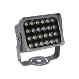 GLOBOSTAR® FLOODXENA 90129 Προβολέας Σποτ Wall Washer LED 24W 2760lm 10° AC 220-240V Αδιάβροχο IP65 Φυσικό Λευκό 4500K - Bridgelux SMD Chip - Γκρι Ανθρακί - Μ18 x Π13.5 x Υ18cm - 3 Χρόνια Εγγύηση