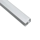 GLOBOSTAR® ALP-R-SHELF DODA 70814-1M Χωνευτό Προφίλ Αλουμινίου Ειδικό για Φωτισμό Ραφιού 18mm με Λευκό Γαλακτερό Πατητό Κάλυμμα για Ταινίες LED IP20 - Ασημί - Μ100 x Π1.5 x Υ2cm