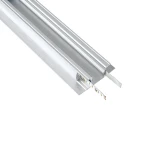 GLOBOSTAR® ALP-WALL-UPDOWN CONCEALED 70844-1M Επιφανειακό Προφίλ Αλουμινίου Ειδικό για Δημιουργία Κρυφού Φωτισμού Up & Down με Λευκό Γαλακτερό Πατητό Κάλυμμα για Ταινίες LED IP20 - Ασημί - Μ100 x Π5 x Υ1.7cm