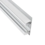 GLOBOSTAR® ALP-WALL-UPDOWN CONCEALED 70844-1M Επιφανειακό Προφίλ Αλουμινίου Ειδικό για Δημιουργία Κρυφού Φωτισμού Up & Down με Λευκό Γαλακτερό Πατητό Κάλυμμα για Ταινίες LED IP20 - Ασημί - Μ100 x Π5 x Υ1.7cm