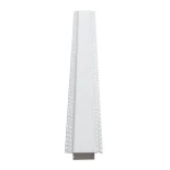 GLOBOSTAR® ALP-PLASTERIN GYPSO 70862-1M Χωνευτό Προφίλ Αλουμινίου Ειδικό για Γυψοσανίδα με Λευκό Γαλακτερό Πατητό Κάλυμμα για Ταινίες LED IP20 - Ασημί - Μ100 x Π8.8 x Υ2cm