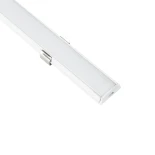 GLOBOSTAR® ALP-LINEAR CURBARIO 70863-1M Επιφανειακό Εύκαμπτο Προφίλ Αλουμινίου με Λευκό Γαλακτερό Πατητό Κάλυμμα για Ταινίες LED IP20 - Λευκό - Μ100 x Π1.8 x Υ0.5cm