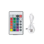 GLOBOSTAR® AQUAGLOW 71473 Μοντέρνο Φωτιστικό Κήπου Μπάλα με IR Ασύρματο Χειριστήριο LED 3W 240lm 360° DC 5V με USB-C με Επαναφορτιζόμενη Μπαταρία Li-ion 3.7V 2x18650 1400mAh Αδιάβροχο IP54 Πολύχρωμο RGBW Dimmable - Sanan SMD Chip - Γαλακτερό Λευκό - Μ15 x