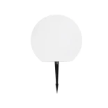 GLOBOSTAR® AQUAGLOW 71474 Μοντέρνο Φωτιστικό Κήπου Μπάλα με IR Ασύρματο Χειριστήριο LED 3W 240lm 360° DC 5V με USB-C με Ενσωματωμένο Φωτοβολταϊκό Panel 6V 1W & Επαναφορτιζόμενη Μπαταρία Li-ion 3.7V 2x18650 1400mAh Αδιάβροχο IP54 Πολύχρωμο RGBW Dimmable - 
