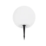 GLOBOSTAR® AQUAGLOW 71474 Μοντέρνο Φωτιστικό Κήπου Μπάλα με IR Ασύρματο Χειριστήριο LED 3W 240lm 360° DC 5V με USB-C με Ενσωματωμένο Φωτοβολταϊκό Panel 6V 1W & Επαναφορτιζόμενη Μπαταρία Li-ion 3.7V 2x18650 1400mAh Αδιάβροχο IP54 Πολύχρωμο RGBW Dimmable - 