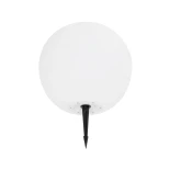 GLOBOSTAR® AQUAGLOW 71475 Μοντέρνο Φωτιστικό Κήπου Μπάλα με IR Ασύρματο Χειριστήριο LED 5W 400lm 360° DC 5V με USB-C με Ενσωματωμένο Φωτοβολταϊκό Panel 6V 1.5W & Επαναφορτιζόμενη Μπαταρία Li-ion 3.7V 3x18650 1800mAh Αδιάβροχο IP54 Πολύχρωμο RGBW Dimmable 
