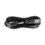 GLOBOSTAR® LUCORA 76556 Μοντέρνο Επιτραπέζιο Φωτιστικό Γραφείου με Ασύρματη Φόρτιση 10W 2A & 4W Bluetooth Ηχείο LED 3W 300lm 120° DC 5V με USB-C IP20 Ρυθμιζόμενο Λευκό CCT με Αφή 2700K/4500K/6000K Dimmable - Sanan SMD Chip - Μαύρο - Μ12 x Π12 x Υ32cm - 2 