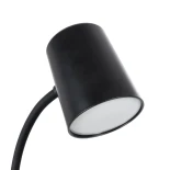 GLOBOSTAR® LUCORA 76556 Μοντέρνο Επιτραπέζιο Φωτιστικό Γραφείου με Ασύρματη Φόρτιση 10W 2A & 4W Bluetooth Ηχείο LED 3W 300lm 120° DC 5V με USB-C IP20 Ρυθμιζόμενο Λευκό CCT με Αφή 2700K/4500K/6000K Dimmable - Sanan SMD Chip - Μαύρο - Μ12 x Π12 x Υ32cm - 2 