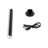 GLOBOSTAR® DIGICOLUMN 76562 Μοντέρνο Επιτραπέζιο Γραμμικό Ψηφιακό Φωτιστικό Digital Pixel Symphony Bar με WiFi Εφαρμογή LED 1.5W 90lm 120° DC 5V με USB-C & Επαναφορτιζόμενη Μπαταρία LiPo 601045 3.7V 280mAh IP20 Πολύχρωμο RGB Dimmable - Μαύρο - Μ5.6 x Π5.6