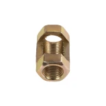 GLOBOSTAR® PIPEADAPT 79595 Μεταλλικός DIY Σύνδεσμος για Ολόπασους Σωλήνες Φωτιστικών - Μ0 x Π0 x Υ2.5cm - Πακέτο 10 Τεμαχίων