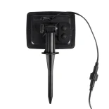 GLOBOSTAR® TWILIGHT 79667 Μοντέρνο Φωτιστικό Κήπου Γιρλάντα 7.7m με 15 Λάμπες & IR Ασύρματο Χειριστήριο LED 9W 810lm 360° DC 3.7V με Ενσωματωμένο Φωτοβολταϊκό Panel 5.5V 1.5W & Επαναφορτιζόμενη Μπαταρία Li-ion 3.7V 1x18650 2200mAh Αδιάβροχο IP65 Θερμό Λευ