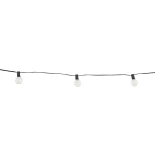 GLOBOSTAR® TWILIGHT 79668 Μοντέρνο Φωτιστικό Κήπου Γιρλάντα 10.5m με 30 Λάμπες & IR Ασύρματο Χειριστήριο LED 18W 1620lm 360° DC 3.7V με Ενσωματωμένο Φωτοβολταϊκό Panel 5.5V 3W & Επαναφορτιζόμενη Μπαταρία Li-ion 3.7V 2x18650 4400mAh Αδιάβροχο IP65 Θερμό Λε