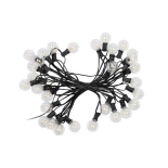 GLOBOSTAR® TWILIGHT 79668 Μοντέρνο Φωτιστικό Κήπου Γιρλάντα 10.5m με 30 Λάμπες & IR Ασύρματο Χειριστήριο LED 18W 1620lm 360° DC 3.7V με Ενσωματωμένο Φωτοβολταϊκό Panel 5.5V 3W & Επαναφορτιζόμενη Μπαταρία Li-ion 3.7V 2x18650 4400mAh Αδιάβροχο IP65 Θερμό Λε