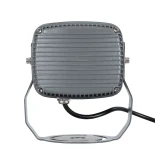 GLOBOSTAR® FLOOD-XENA 90121 Προβολέας Σποτ Wall Washer LED 12W 1320lm 10° AC 220-240V Αδιάβροχο IP65 Θερμό Λευκό 2700K - Γκρι Ανθρακί - Μ13.5 x Π11 x Υ15cm - 3 Χρόνια Εγγύηση