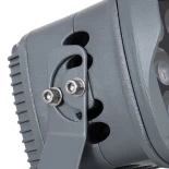 GLOBOSTAR® FLOODXENA 90122 Προβολέας Σποτ Wall Washer LED 12W 1380lm 10° AC 220-240V Αδιάβροχο IP65 Φυσικό Λευκό 4500K - Bridgelux SMD Chip - Γκρι Ανθρακί Ματ - Μ13.5 x Π11.5 x Υ15cm - 3 Χρόνια Εγγύηση