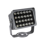 GLOBOSTAR® FLOODXENA 90130 Προβολέας Σποτ Wall Washer LED 24W 2880lm 10° AC 220-240V Αδιάβροχο IP65 Ψυχρό Λευκό 6000K - Bridgelux SMD Chip - Γκρι Ανθρακί - Μ18 x Π12 x Υ18cm - 3 Χρόνια Εγγύηση