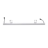 GLOBOSTAR® WASHERMOZA 90163 Μπάρα Φωτισμού Wall Washer LED 48W 4080lm 10-30° DC 24V Αδιάβροχο IP66 Πολύχρωμο RGB Dimmable - Bridgelux SMD Chip - Γκρι Ανθρακί - Μ100 x Π8.5 x Υ4cm - 3 Χρόνια Εγγύηση