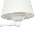 GloboStar® ELEGANTE 204-0187 Μοντέρνο Φωτιστικό Τοίχου Απλίκα Μονόφωτο 1 x E27 AC 220-240V IP20 Μπεζ & Λευκό - Μ14 x Π14 x Υ26cm