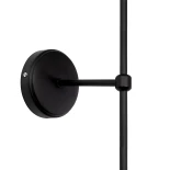 GloboStar® LING 204-0188 Μοντέρνο Φωτιστικό Τοίχου Απλίκα Μονόφωτο 1 x E27 AC 220-240V IP20 Μπεζ & Μαύρο - Μ22 x Π22 x Υ50cm