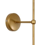 GloboStar® LING 204-0189 Μοντέρνο Φωτιστικό Τοίχου Απλίκα Μονόφωτο 1 x E27 AC 220-240V IP20 Μπεζ & Μαύρο - Μ13 x Π13 x Υ50cm