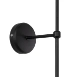 GloboStar® LING 204-0190 Μοντέρνο Φωτιστικό Τοίχου Απλίκα Μονόφωτο 1 x E27 AC 220-240V IP20 Μπεζ & Μαύρο - Μ13 x Π13 x Υ50cm