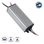 GloboStar 73781 Μετασχηματιστής Προβολέα LED 30W IN 230V OUT 900mA DC 0.95PF  Μ10 x Π3 x2.2 73781