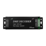 GLOBOSTAR® RGBCONTROLLER 73412 DMX Dimmer / Controller με RF Ασύρματο Χειριστήριο με 3 x 15A 75W Κανάλια DC 5-24V 15A 360W Max IP20 - DMX512 & RF2.4Ghz - Μ26.9 x Π9.6 x Υ4cm - 1 Χρόνος Εγγύηση