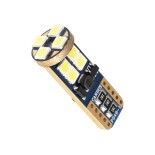 GLOBOSTAR® W5W-T10 81102 Λάμπα W5W T10 CANbus LED 2.5W 900lm 360° DC 12-24V IP20 Ψυχρό Λευκό 6000K - 12 x Epistar SMD3030 Chip - Μ1 x Π1 x Υ2.7cm - 1 Χρόνο Εγγύηση